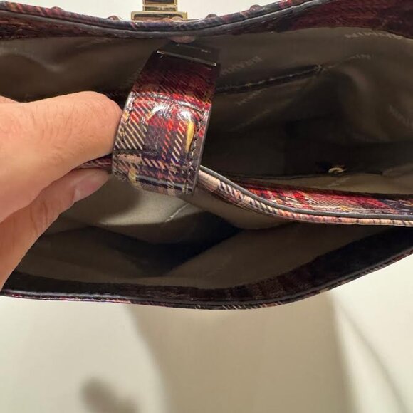 Brahmin Shira bucket bag in the Flannel Melbourne With Gold Accents - Picture 8 of 8